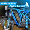 Bluvall Su8 Fat Tire Electric Bike 20*4.0 Wide Tire Long Range Off Road E-Bike
