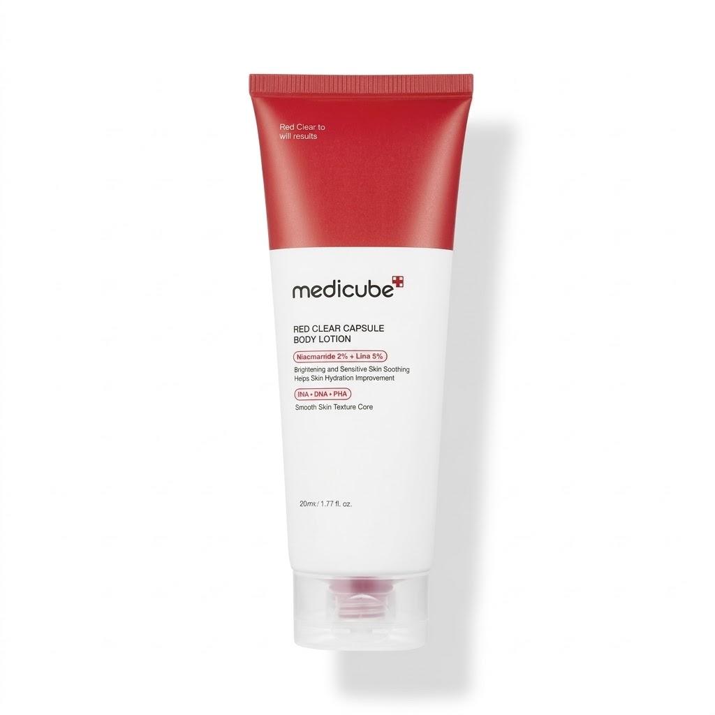 Medicube Rote, klare Kapsel-Körperlotion, 230 ml