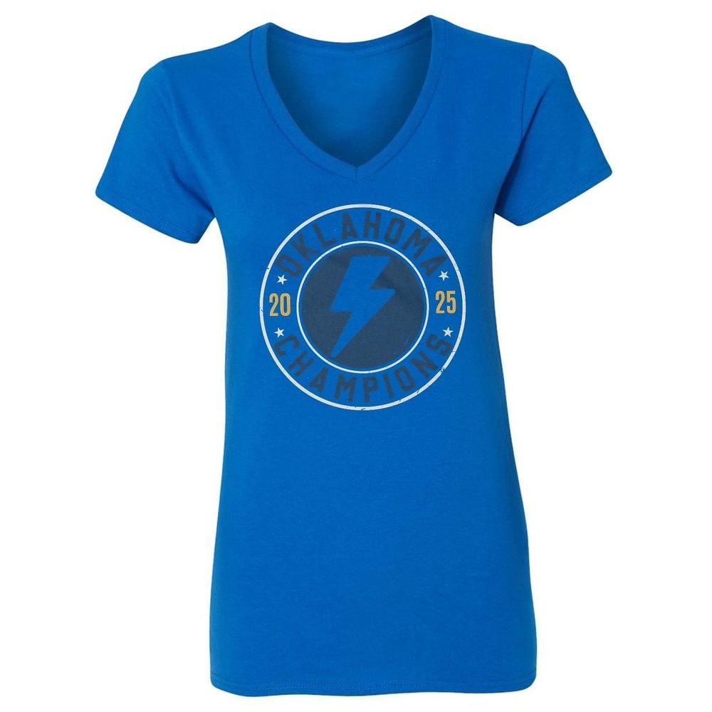 

2025 Season Champions Logo Tribute - Oklahoma Fans Ladies V-Neck Tshirt Unisex T-Shirt XXL