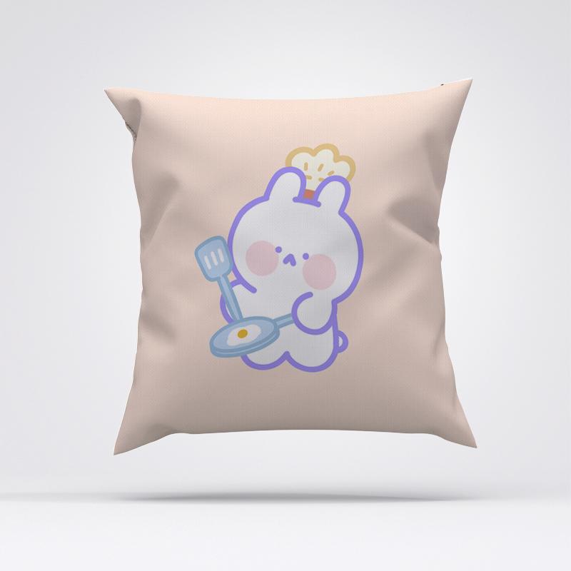 

Милая подушка-украшение для кровати в виде кролика, домашние аксессуары, наволочка на Хэллоуин, одиночный динг 40x40cm