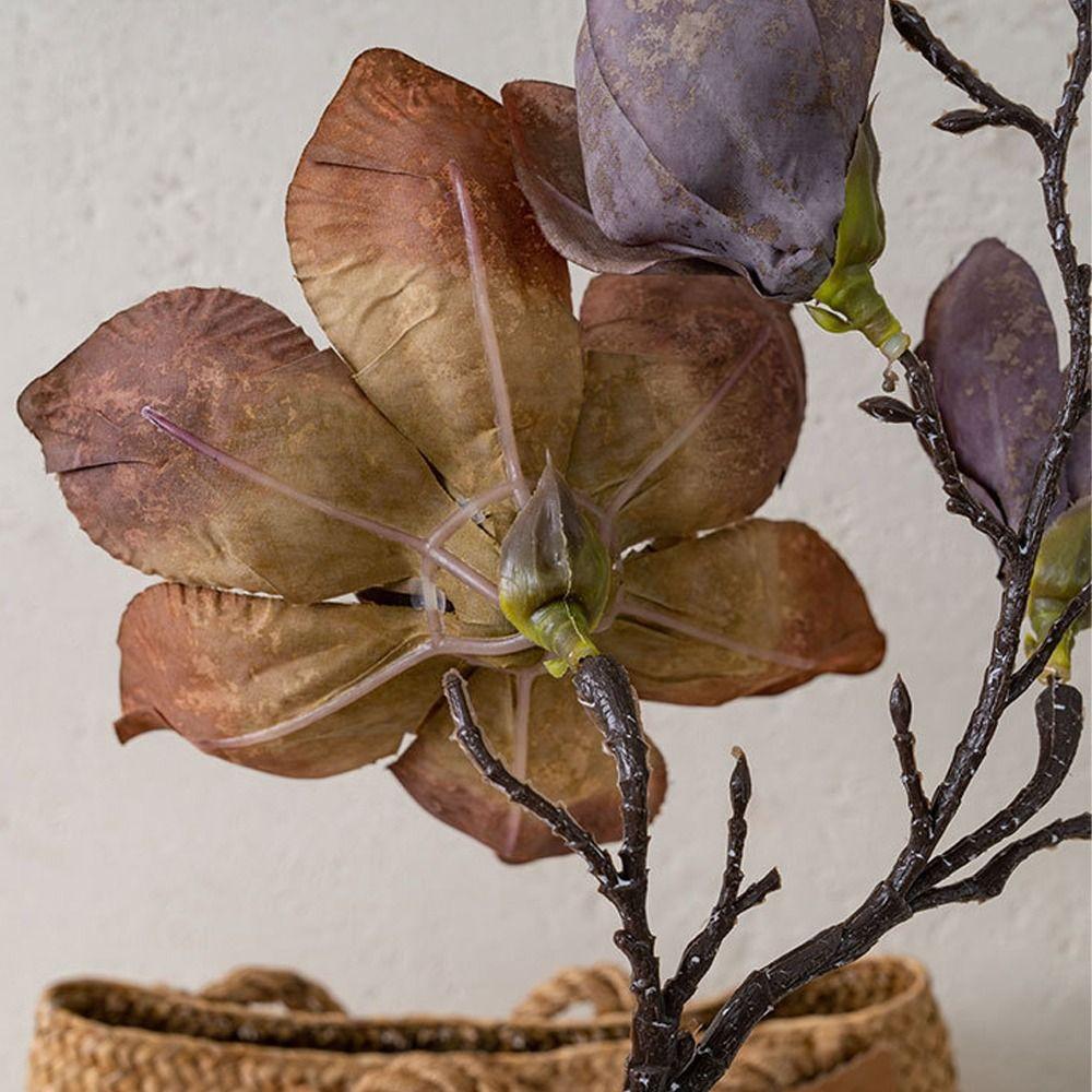 Real Touch Simulation Big Magnolia Luxury Fake Flower Artificial Orchid Flowers  Party Favors