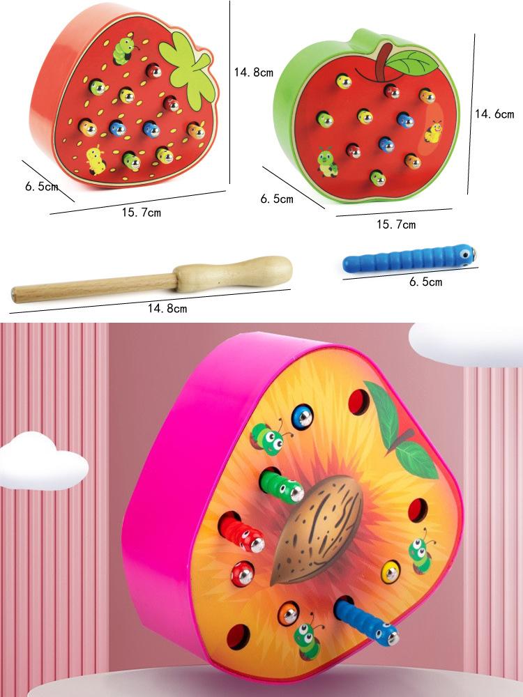 Children's Fun Early Education Puzzle Hand-eye Coordination Magnetic Insect-catching Parent-child Interactive Toys