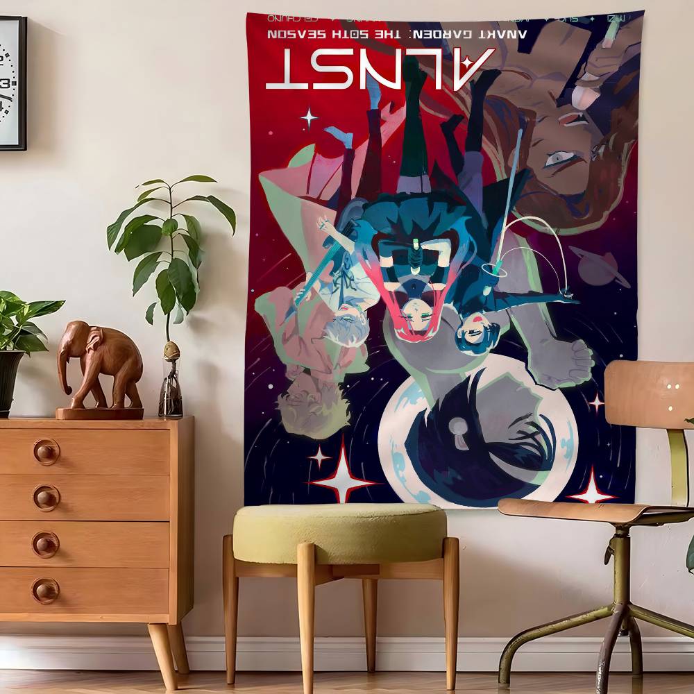 Alien Stage Anime Tapestry Art Printing Japanese Wall Tapestry Anime Wall Hanging Home Decor