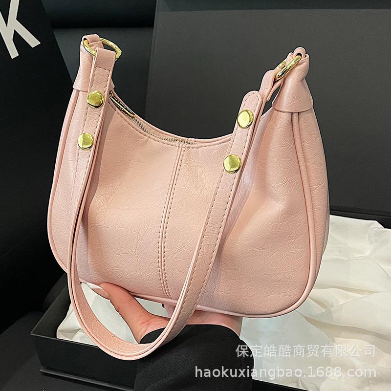 Premium Sense Niche Bag Women's Spring and Summer 2025 New Retro Versatile Shoulder Messenger Bag Underarm Work Dumpling Bag