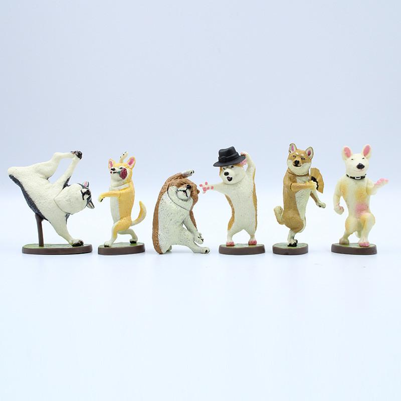 Dog Dance Master Pvc Model Toy For Home Decor And Gift Pack Of Pieces Six