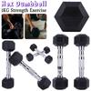 2PCS Hex Dumbbell 1KG Strength Exercise Versatile Support Fitness Dumbbell Full-Body Workout for Strength Training