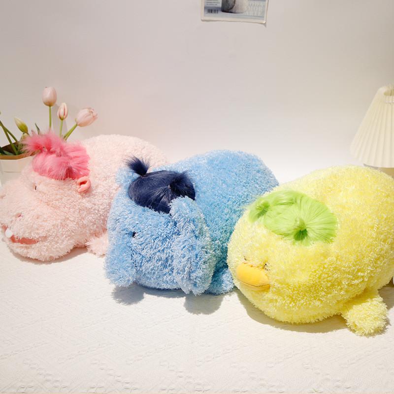 Soft Plush Animal Pillow With Pp Cotton Fill For Bedroom Decor Gift For Girls