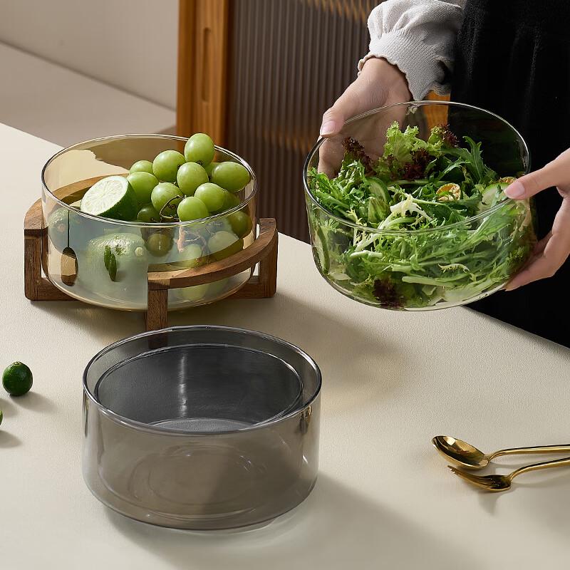 Luxuriöse Moderne Glas Obst- & Snackplatte