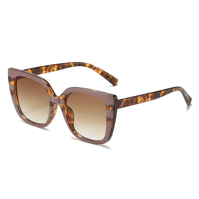 New European and American high-value fashion personality cool color matching large frame sunglasses sunscreen UV protection sunglasses