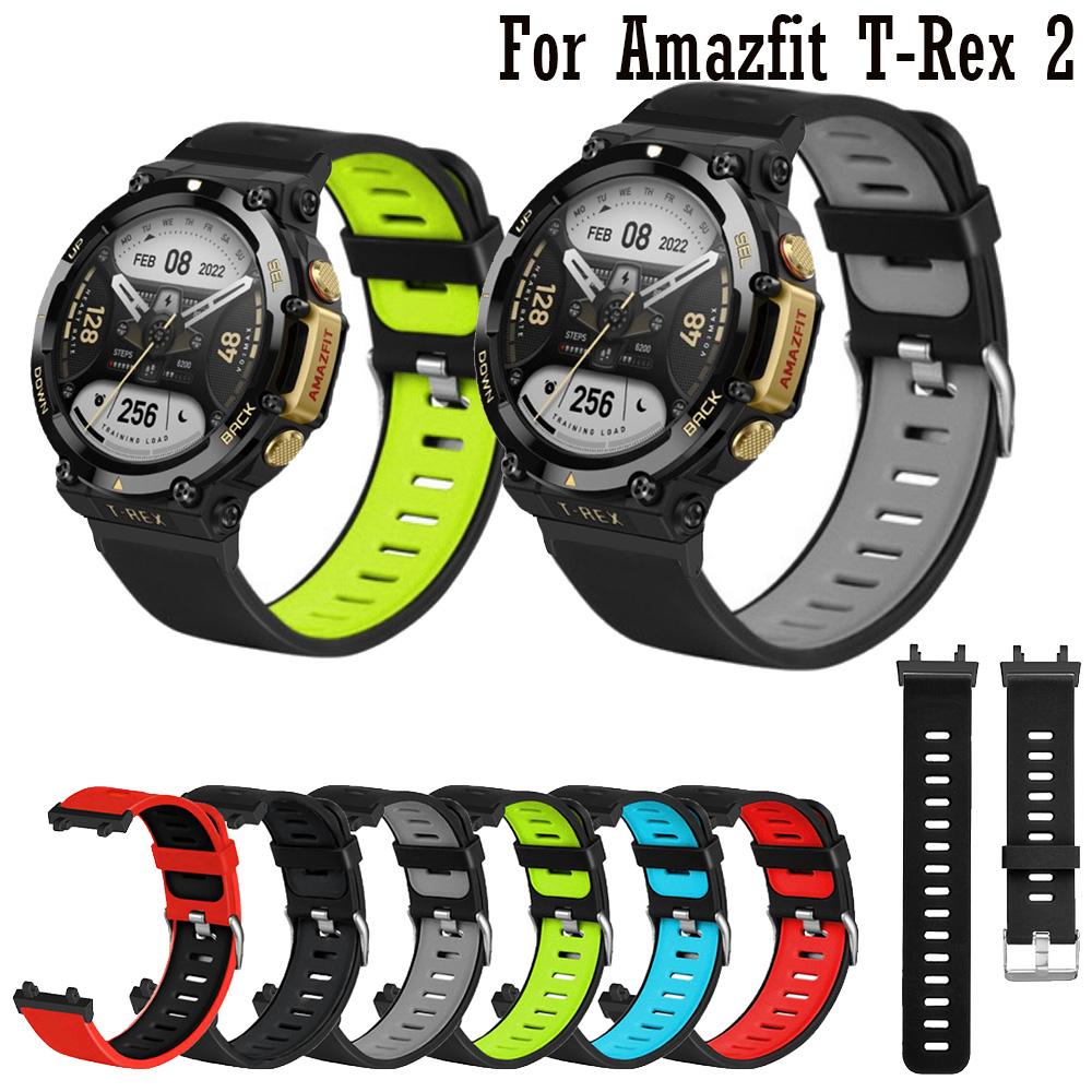 Měkký silikonový řemínek na hodinky pro Huami Amazfit T-Rex 2 Příslušenství pro chytré hodinky Náramek na zápěstí pro Amazfit T-REX2 Řemínek Sportovní náramek