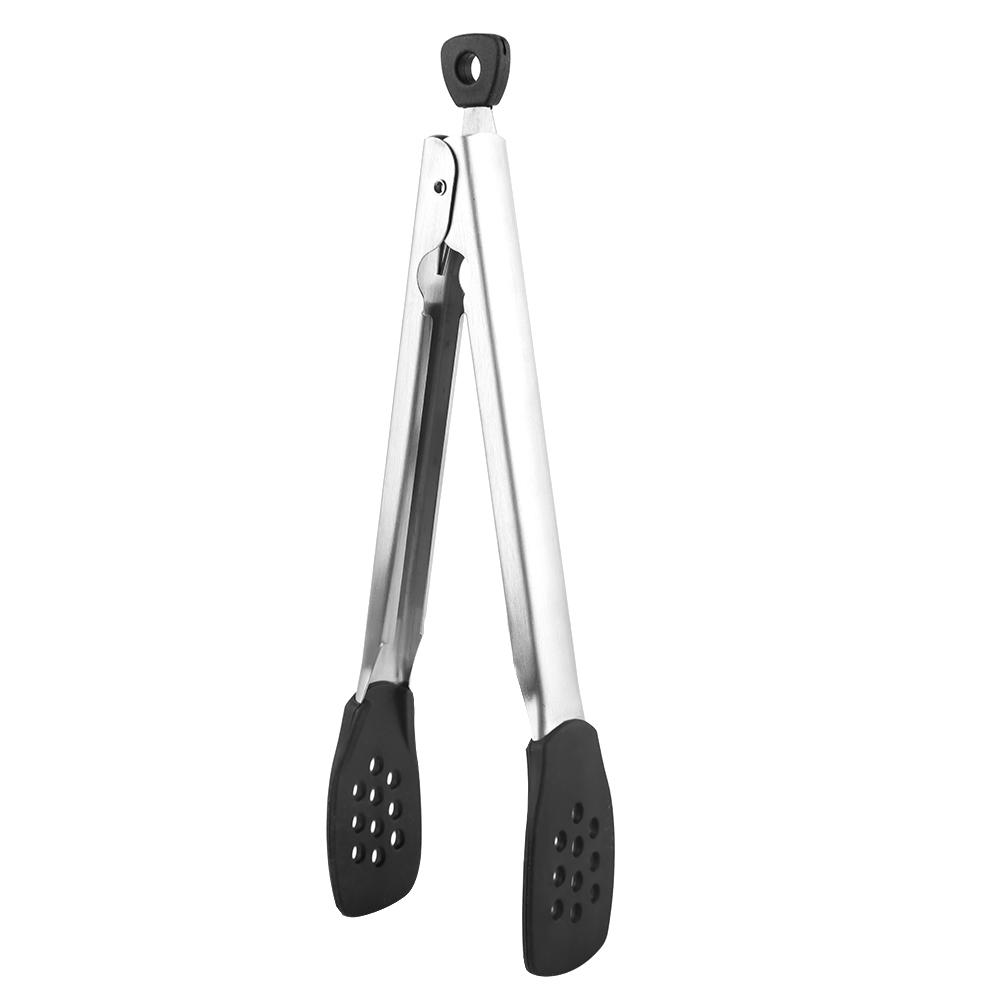 

Stainless Steel Kitchen Tongs BBQ Tongs Utility Tong Cooking Heat Resistant Lock Clip