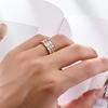 New Hot Selling Classic Stainless Steel Diamond Ring For Women Men Jewelry Accessories  Size 5-12
