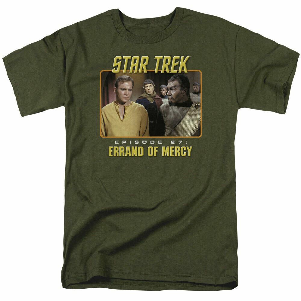 

Star Trek Episode 27 T Shirt Licensed Sci-Fi TV Classic Adult Tee Military Green L