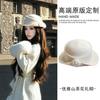 French daughter style elegant top hat female autumn and winter Hepburn style beret retro fashion face hat bucket hat