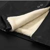 Women's Winter Fleece-lined Leather Jacket Mid-length Turn-down Collar PU Leather Jacket