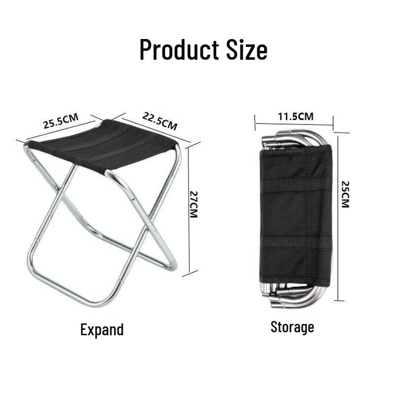 Portable Aluminum Folding Fishing Stool