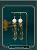 Aieryuan 2022 Retro Tassel Magpie Earrings - Imitation Jade, Ancient Gold Design, Perfect Qixi Gift