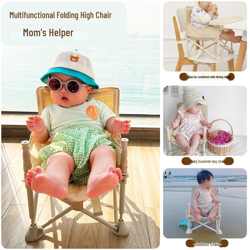 Konwertowalne krzesełko dla dziecka - Składane siedzisko dla niemowlaka i krzesełko piknikowe dla malucha