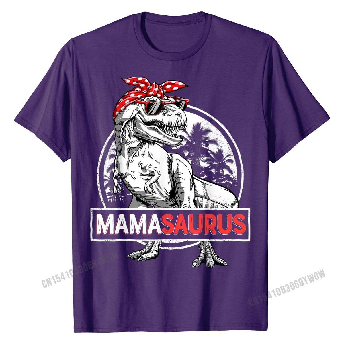 

Mamasaurus T rex Dinosaur Funny Mama Saurus Семейные одинаковые футболки Футболки Топы Рубашка большого размера из хлопка Дизайн Индивидуальный унисекс 4XL