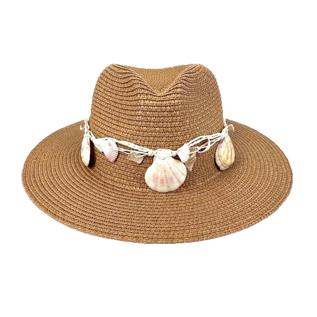 European And American French Straw Chain Sunshade Sun Protection Straw Hat Beach Vacation Sun Hat Men And Women Couple Top Hat