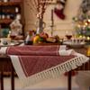 Christmas Fall Table Runner Soft Cotton Table Runner With Tassels Woven Macrame Home Living Room Table Decoration