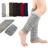 Knitting Winter Boot Socks Knee High Boot Leg Sleeve Y2k Foot Covers  Autumn Winter