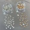50pcs Long Bar Shape Nail Rhinestones 2x4mm Nail Art Decorations Stylish Nail Gems  Women