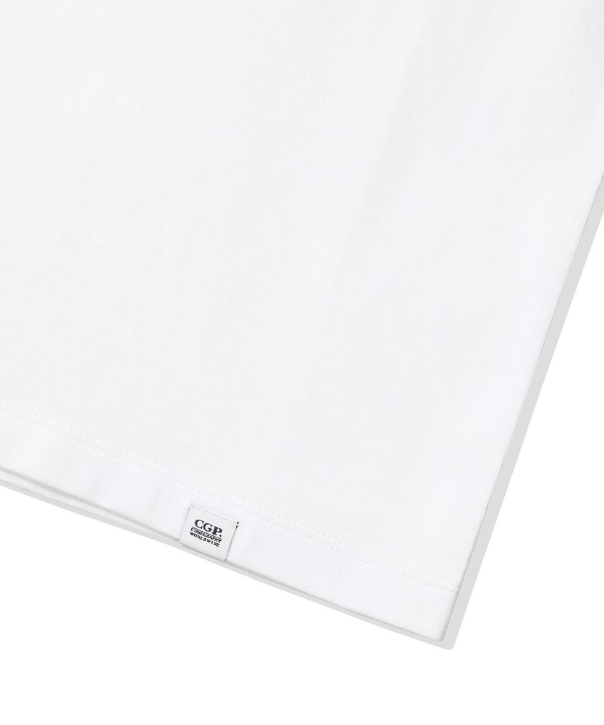 CGP (Women) Square Logo Short Sleeve T-Shirt_White