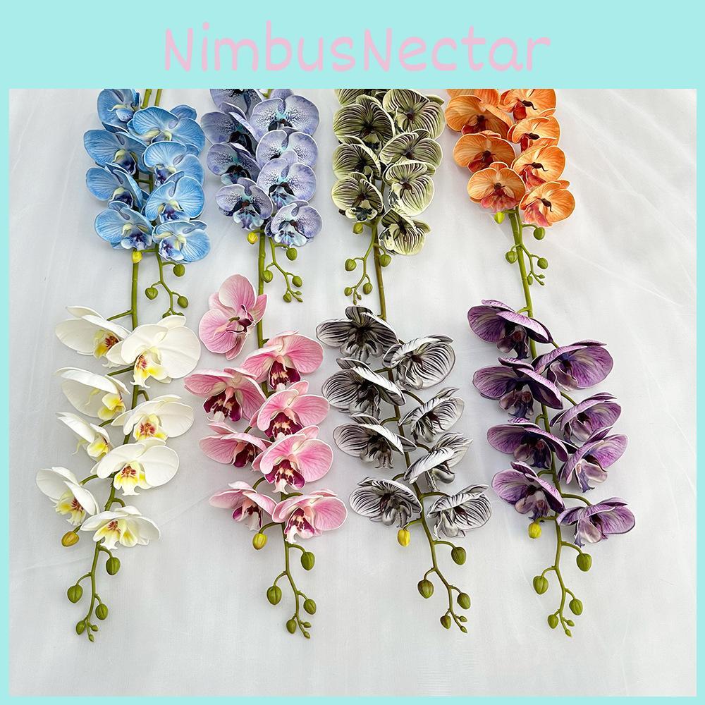 Flower Butterfly Artificial Orchid Wedding Hotel Restaurant Desktop Ornament