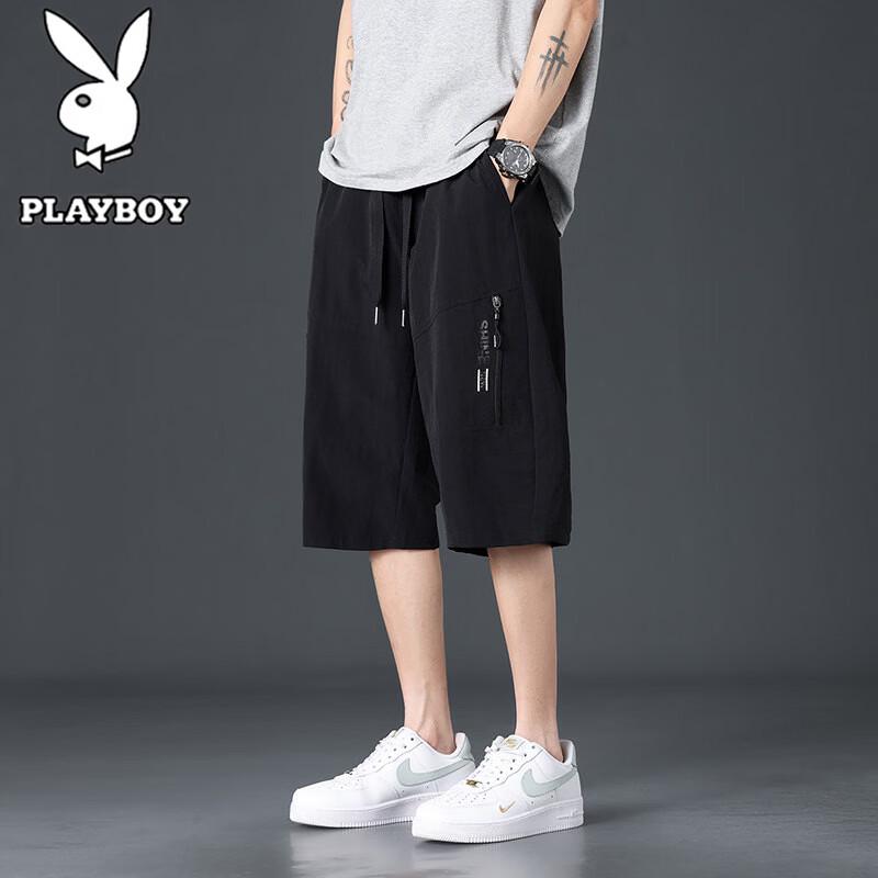 PLAYBOY Men s Summer Lightweight Ice-Feel Cargo Shorts 2XL