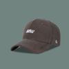 Simple and versatile embroidery curved-brimmed baseball cap for children, small face, wide-brimmed sunshade and sun protection peaked cap for men