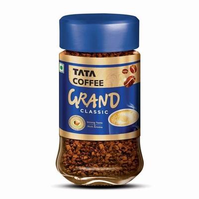 Tata Classic Instant Coffee, 45g Jar, Chicory Mix With Strong Taste & Rich Aroma, With Flavour Locked Decoction Crystals