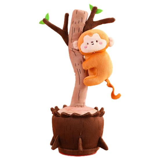 Dancing Climbing Singing Talking Animal Plush Toy Electric Tree Cactus Toy Children Interactive Animal Toy Repeats What