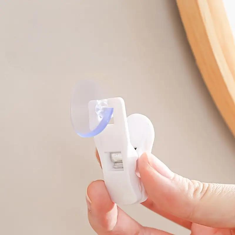 1/4PCS Multifunctional Bathroom Towel Storage Clip Kitchen Small Hook Rotating Household Suction Cup Punch-free Clip