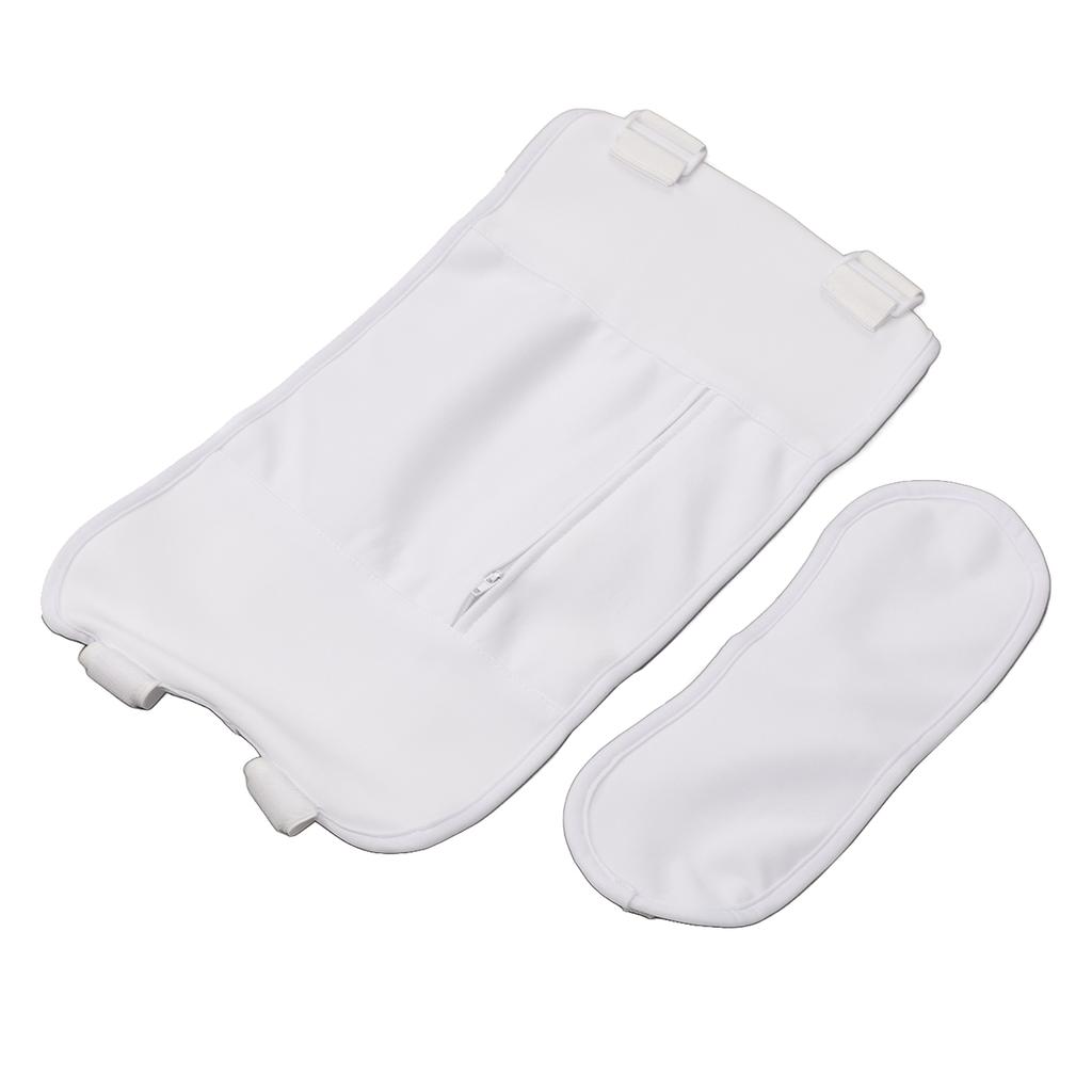 Castor Oil Pack Set White Reusable Washable Castor Oil Compress Wrap Set for Inflammation