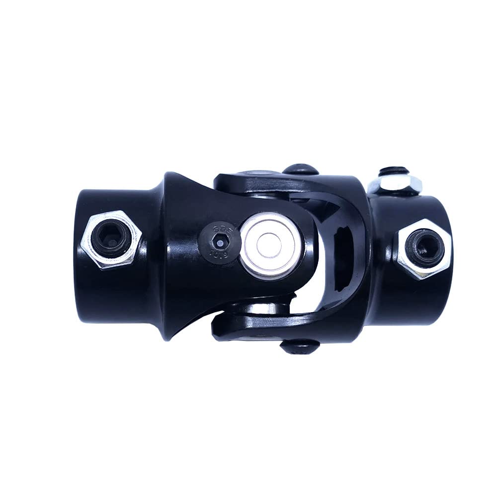 JMKTMP Universal Joint 3/4-36 Spline X 3/4" DD Black Steering Shaft U-Joint Coupling