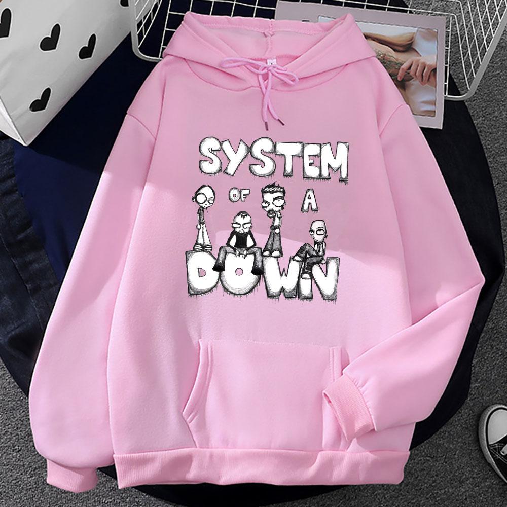 System of A Down Sweatshirts Prevalent Street Grunge Hoodie Winter Fleece Clothing Oversized Sudadera O-neck Pullovers