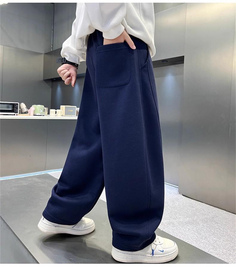 Jungen Fleece-gefütterte Sporthosen 2025 - Winterstil für mittlere und große Kinder