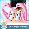 Handheld Neck And Shoulder Massager With 6 Balls, Relaxes Neck, Shoulders, And The Entire Body