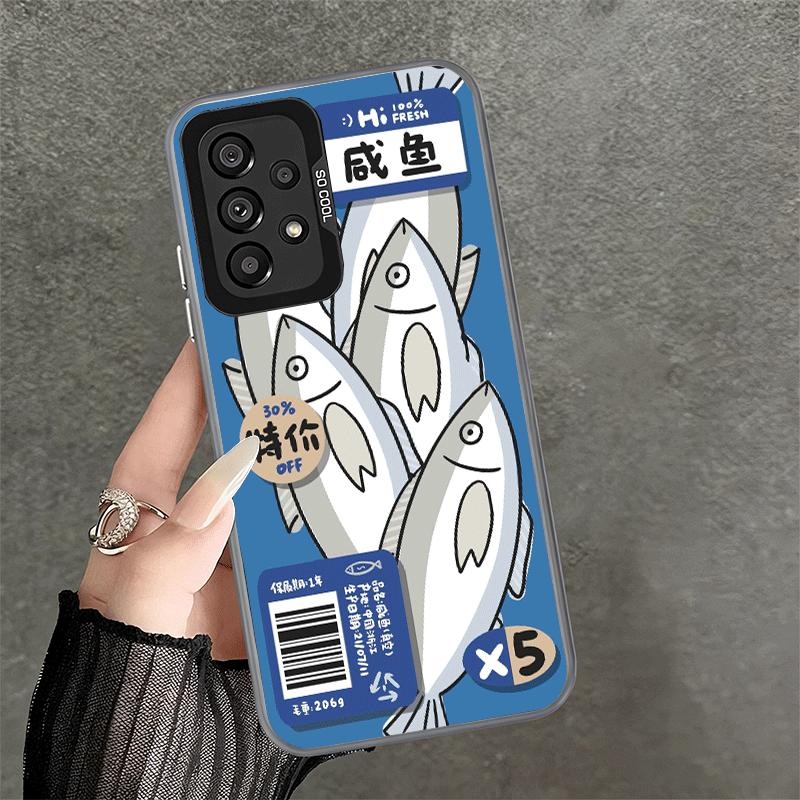 Discounted Salted Fish Soft Phone Case for Samsung A17 A16 A15 A14 A13 A57 A56 A55 A54 A53 A37 A36 A35 A34 A33 A26 A25 A24 A23 A