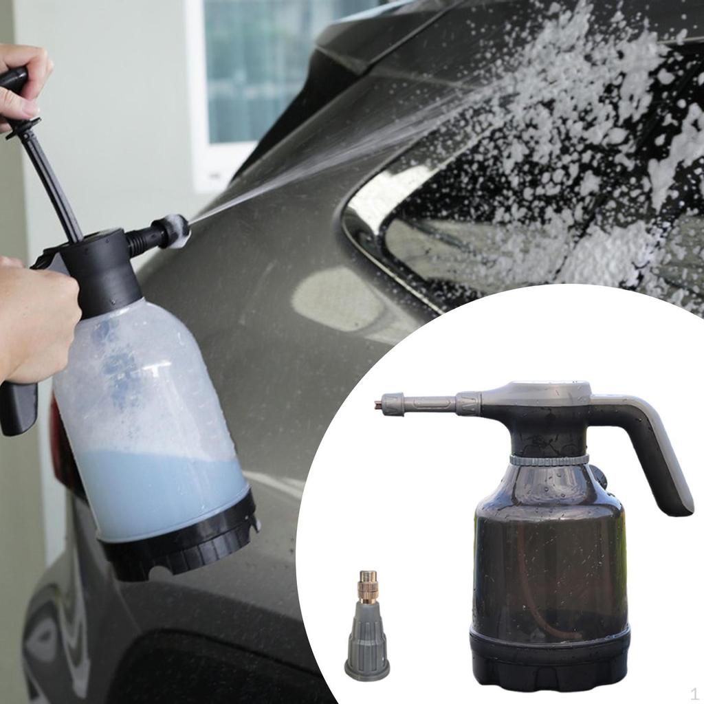 2,5L Elektrischer Schaumsprüher Wiederaufladbar Vielseitig Robust Handheld für Autowäsche Sprühflasche