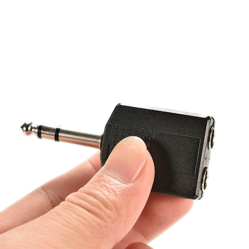 

Адаптер стереоразъема 1/4 на 2-канальный 6,35-мм стереоразъем для наушников Y-разветвитель