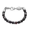 Diesel Agate Beads Black Men's Bracelet, Color (Model DX1163040)
