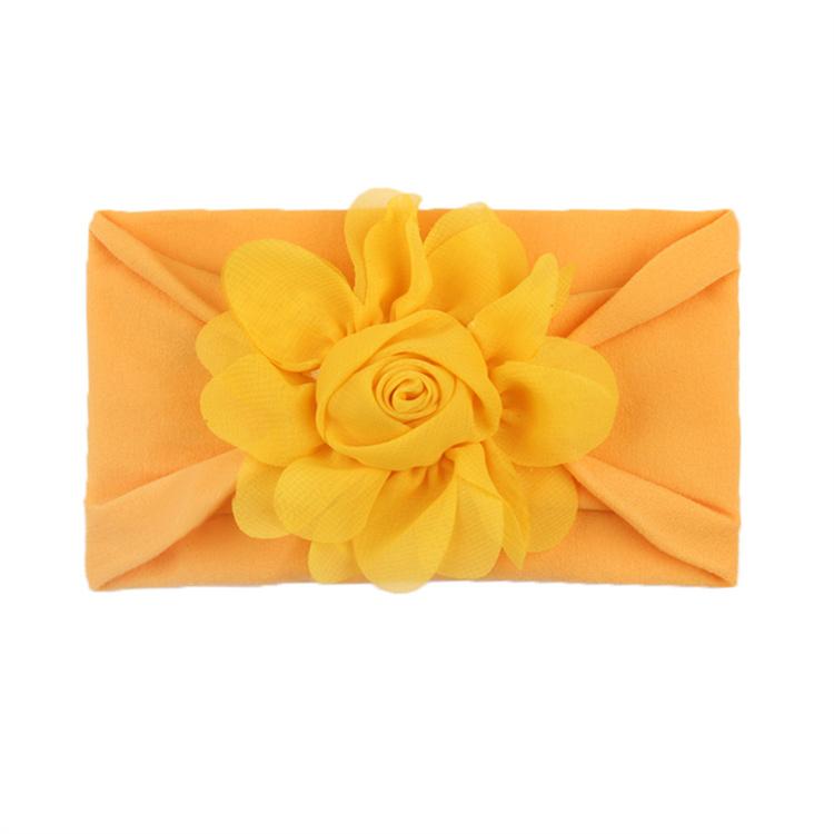 New Children's Hair Band Rose Bract Nylon Soft Elastic Combination Baby Hair Band Baby Hair Accessories Wholesale