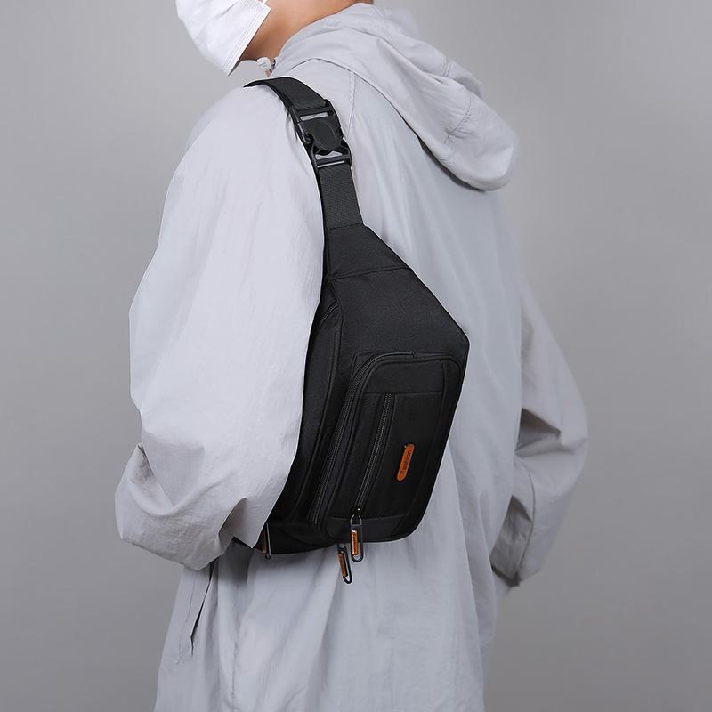 Waist Bag Men's Lightweight Chest Bag Oxford Shoulder Crossbody Bag