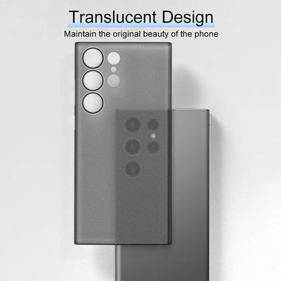Ultradünne 0,3 mm stoßfeste transparente Außenhülle für Samsung Galaxy S26 S25 S24 Ultra Plus einfarbig transparent mattierte Hülle