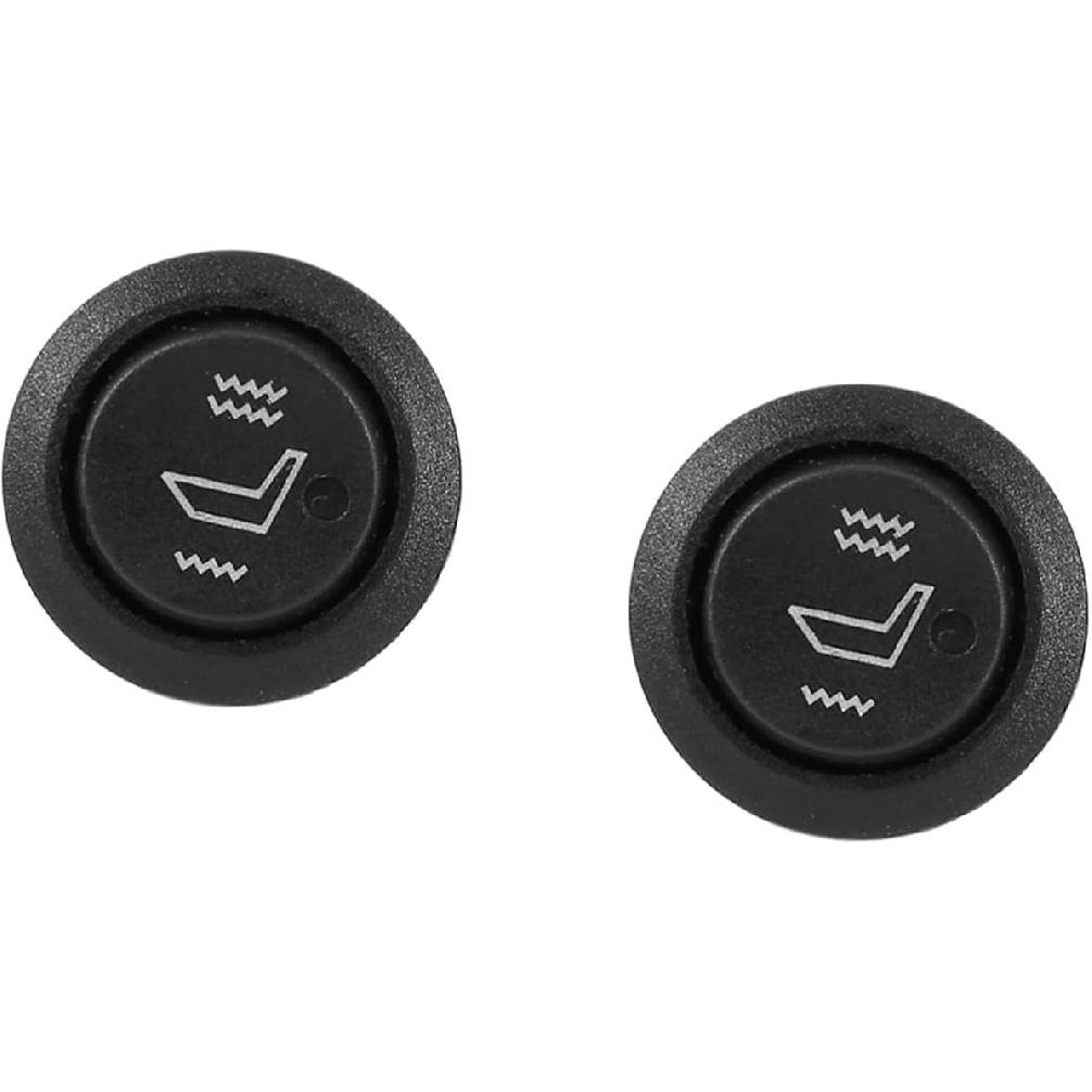 Aramox Universal Round Seat Heater Switch, Hi Low Heat Control, Black, Manual Operation
