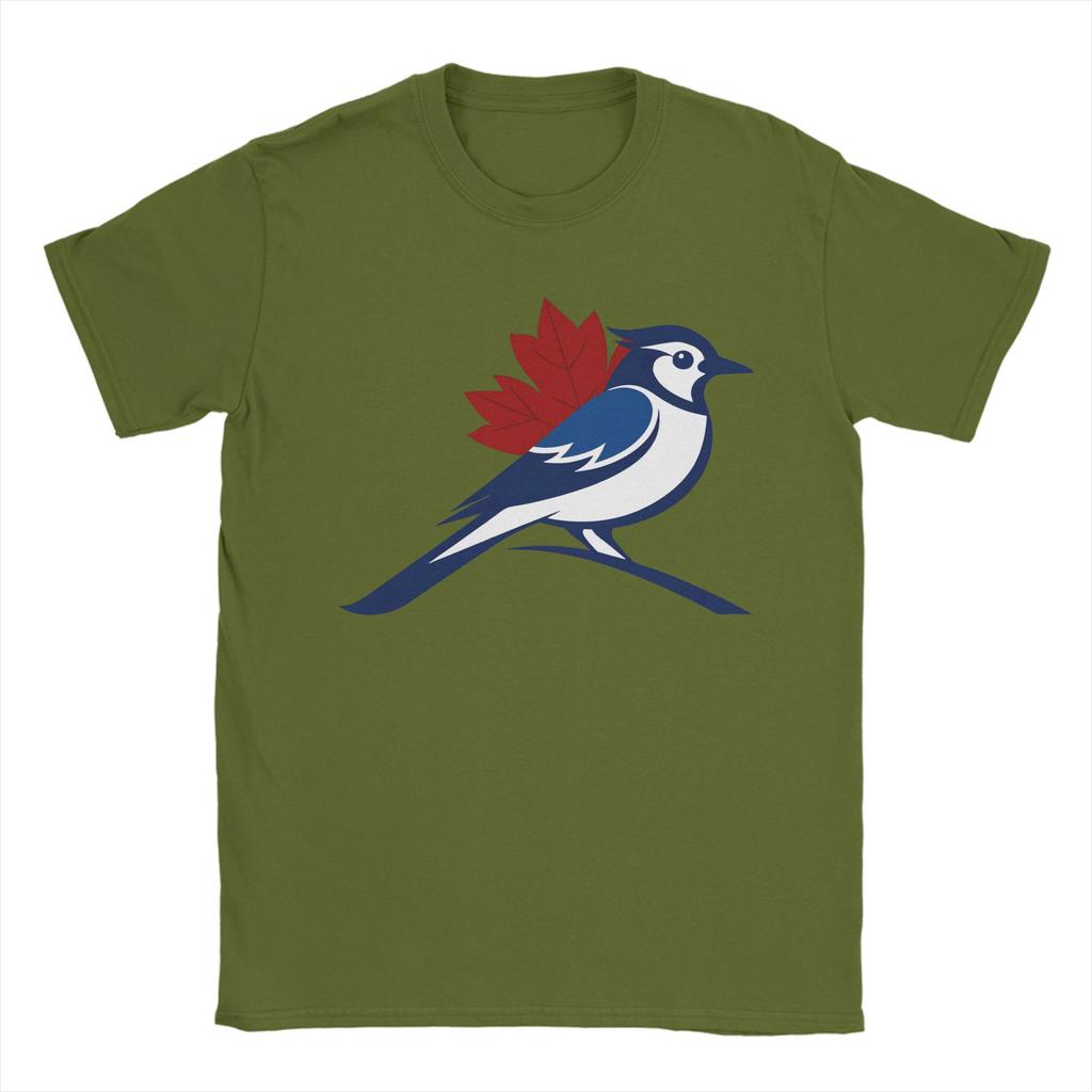 BlueJaysBird T Shirts Unisex Pure Cotton Funny TShirts Crewneck Tees Short Sleeve Clothing Party