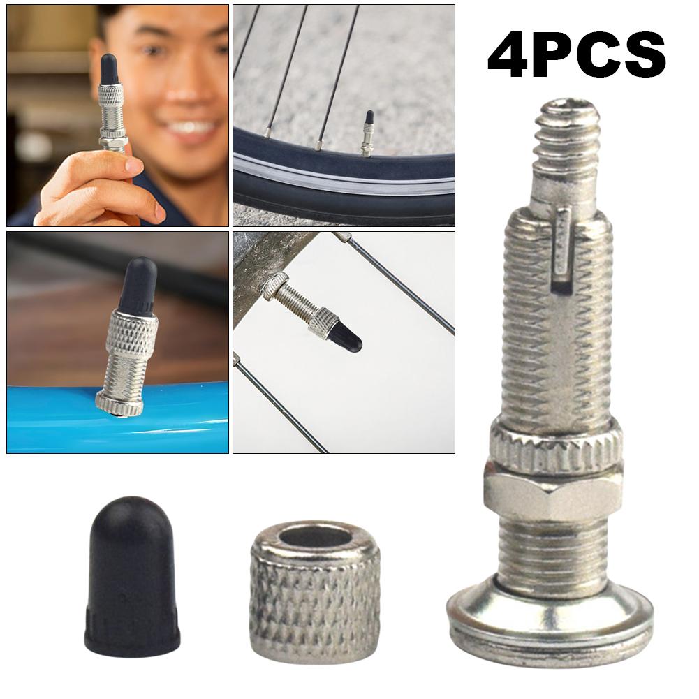 4Pcs Replacement Cycling Valves Zinc Alloy Mountain Bike Valve Core Stem Valve MTB Road Bike Parts Tool Valve Stems 1