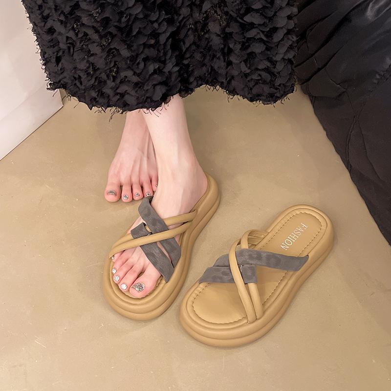 Fashion Female Shoes House Slippers Platform Luxury Slides Summer Clogs Woman 2025 Soft Designer Beach Concise Beach Shoes Slippers Casu
